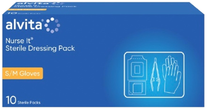 Alvita Dressing Pack Nurse It S/M / 10 